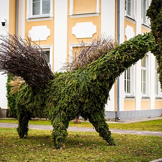 žemės meno skulptūros „Pegasas“ 