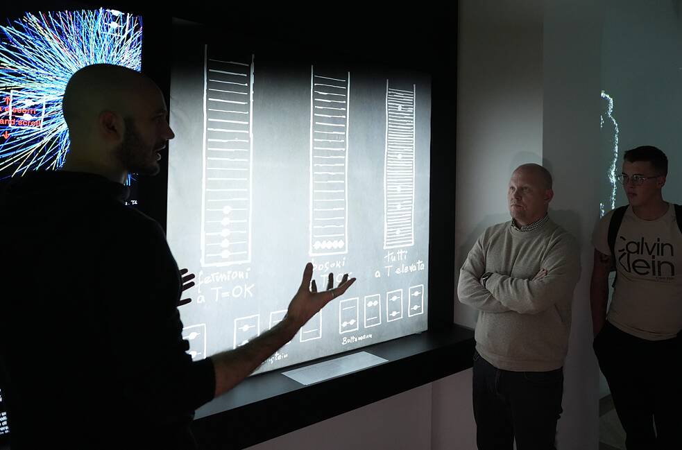 Participants visiting the 'Enrico Fermi' Museum 