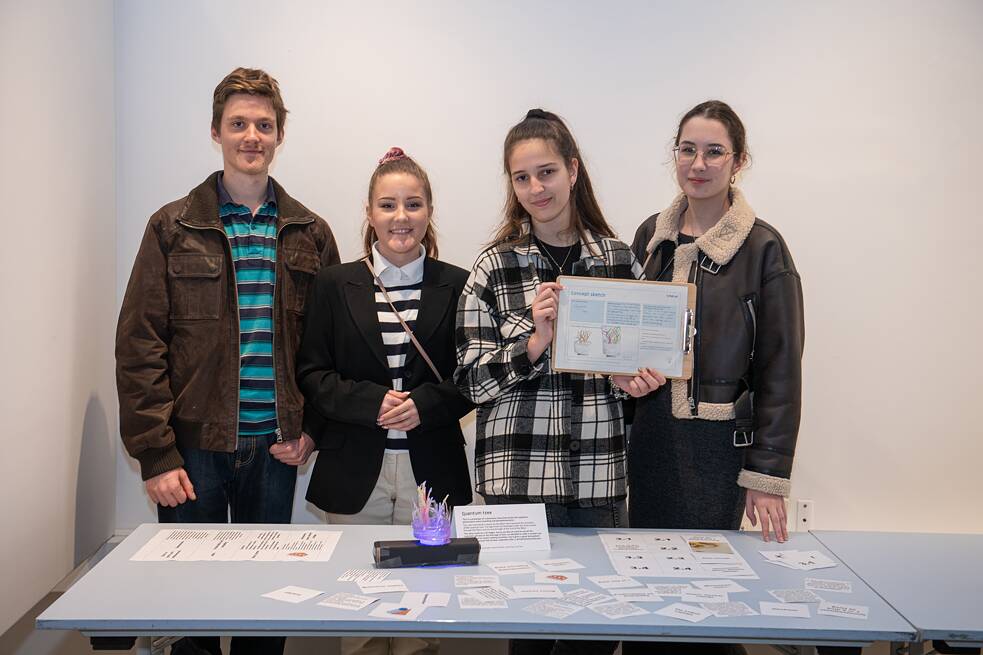 Participants presenting their group project