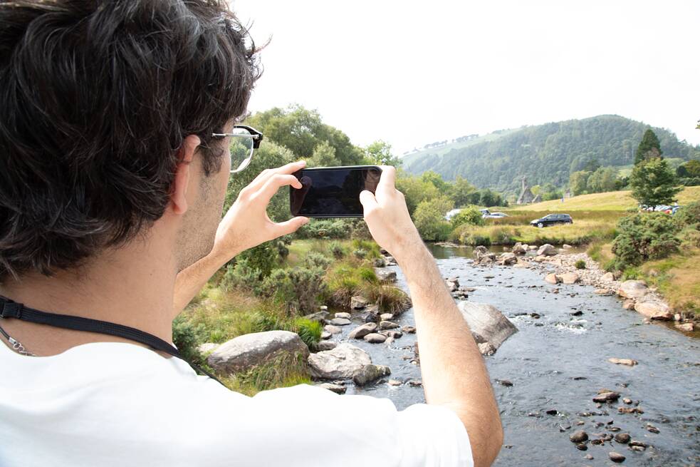 Teilnehmer bei Ausflug nach Glendalough, Co. Wicklow