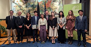 Award Ceremony with Ambassador Andreas Michaelis at the German Embassy, Washington D.C.