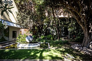 Springbrunnen im Garten des Goethe-Instituts Lissabon