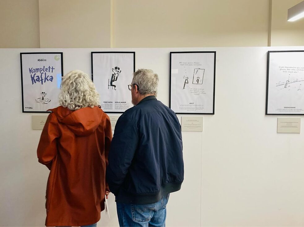 Ausstellung "Komplett Kafka" in der Biblioteca de Alcântara - José Dias Coelho, in Lissabon