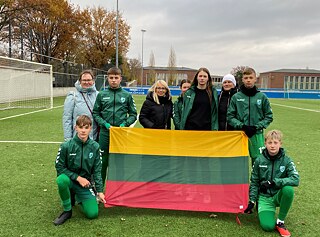 Gewinner*innen des Wettbewerbs „1:0 für Deutsch“, „Atgimimo“ Schule Druskininkai