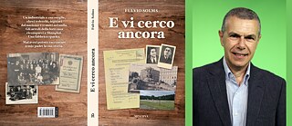 Collage Buchcover „E vi cerco ancora” und Fulvio Solms