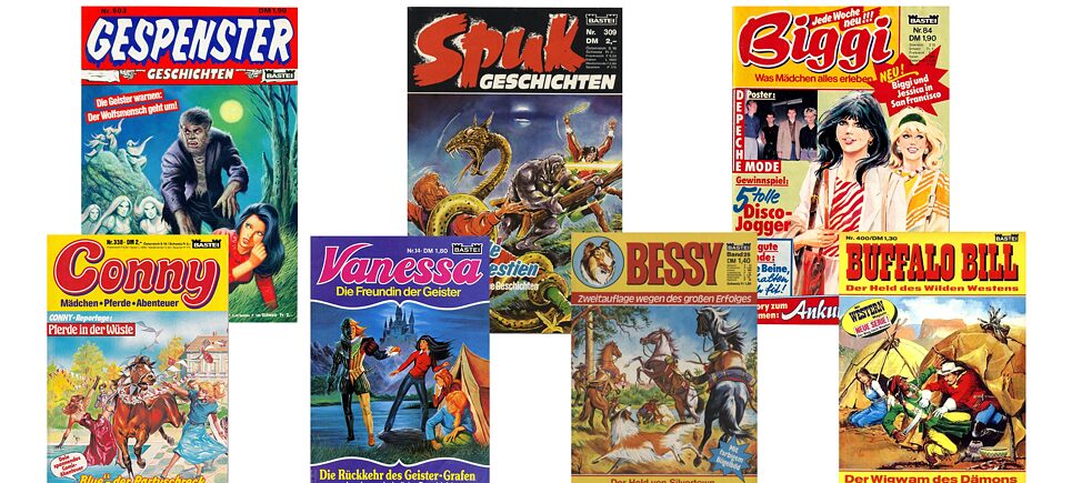 Für jeden Geschmack etwas dabei – die Bastei-Comics bedienten eine breite Vorliebenpalette ihrer Leserschaft. 