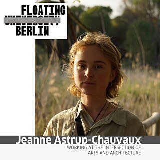 Jeanne Astrup-Chauvaux (she/her) is a Berlin-based artist and architect addressing societal and ecological issues through diverse practices like film, storytelling, and performance. A University of the Arts Berlin graduate (2022), she collaborates across four collectives, including Floating Berlin and Urban Fragment Observatory, exploring space, power, and trust through creative action. 