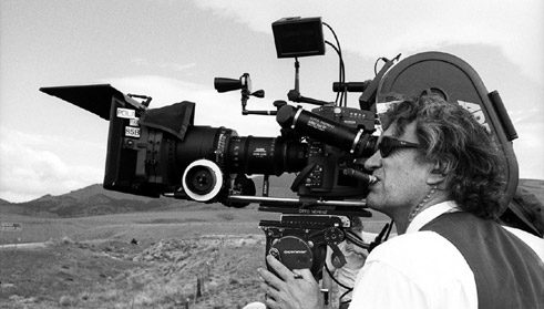 Wim Wenders in action