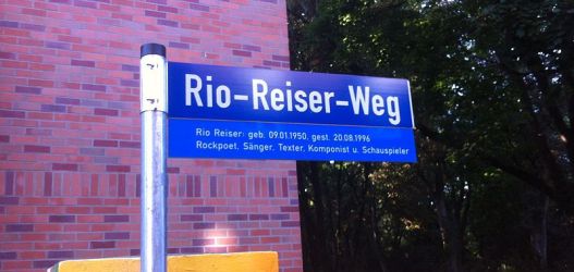 Rio-Reiser-Weg, Schild