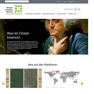 Bürger schaffen Wissen – Plattform für Citizen Science