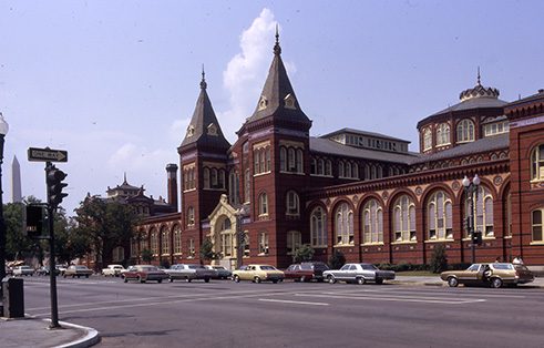 Exterior of the Arts and Industries Building, 1970s