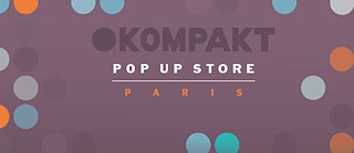 Ankündigung des Kompakt Pop Up Stores im Rahmen von Soundculture Köln (Ausschnitt)