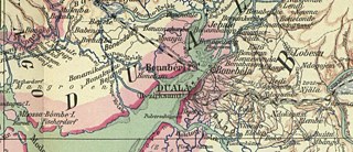 Kamerun 1914. Karte von M. Moisel (Auschnitt) © CC-BY-ND-SA Kamerun 1914. Karte von M. Moisel (Auschnitt)
