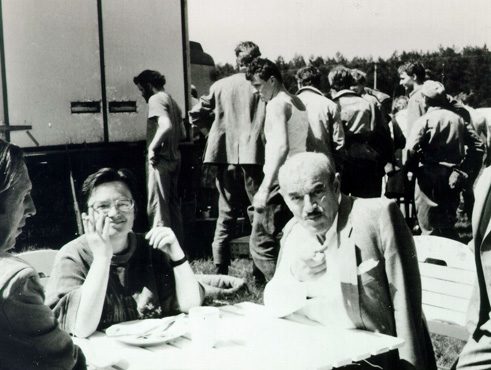 Artur Brauner na snimanju filma „Hitlerov omladinac Salomon“ (Agnieszka Holland, 1989/90.)