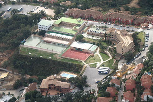 Vista aérea Colegio Alemán Málaga