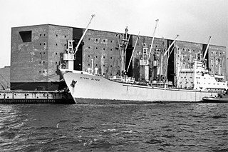 Kaispeicher A 1963 im Hamburger Hafen