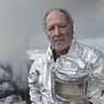 Werner Herzog filming Into the Inferno 2016 on Yasur Volcano, Tanna Island, Vanuatu.