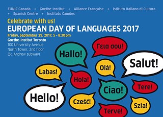 European Day of Languages Toronto 2017 Postcard