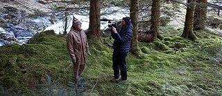 Frank Wierke beim Dreh mit Kjartan Hatløy