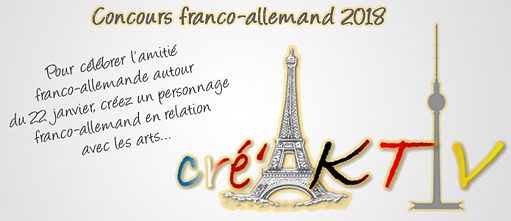 Logo cré'AKTIV 2018 (Tour Eiffel et tour de télé de Berlin)