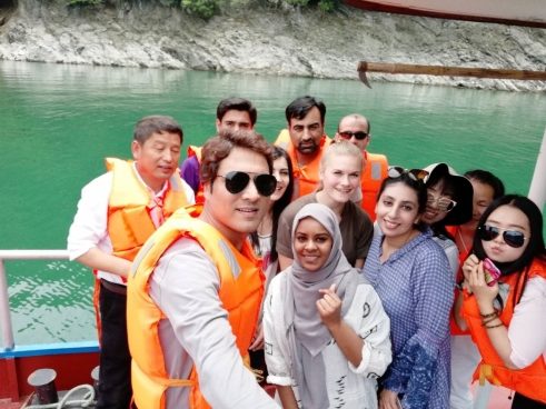 Unsere Reisegruppe am Yinghu Lake