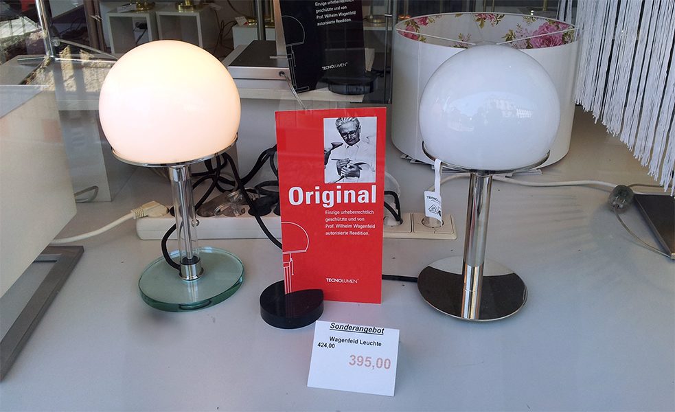 Tänapäeval ihaldusväärne ja mitte just soodne sisustuselement: Wagenfeldi lamp kaupluses 