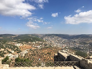 Aussicht auf die Stadt Ajloun