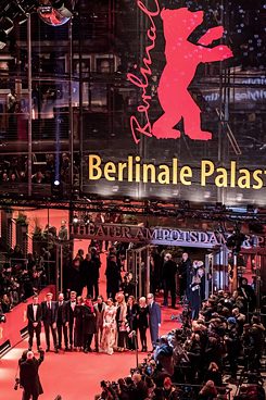 Vor dem Berlinale Palast.