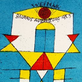 Paul Klee - Ausstellungspostkarte anlässlich der Bauhausausstellung in Weimar im Jahr 1923