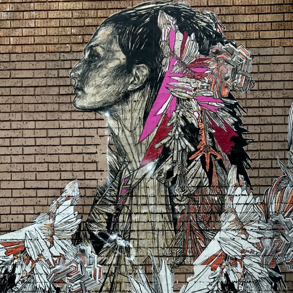 #artbits - Swoon « Ice Queen » ( Detail), sur 24e et Hampshire Str. à San Francisco 