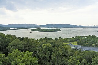 Panoramaausblick von der Lei Feng Pagode