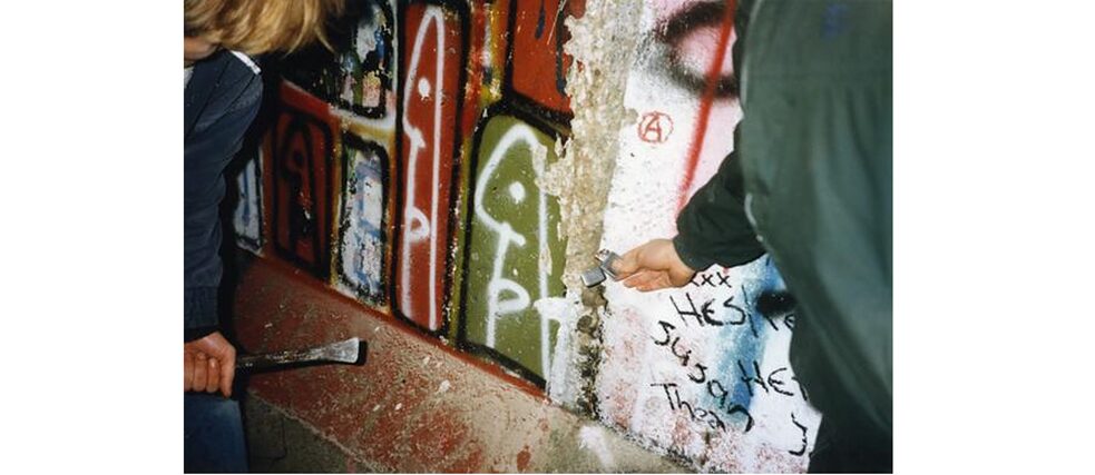 První lovci porcované zdi, Berlín, 10. listopadu 1989, Braniborská brána