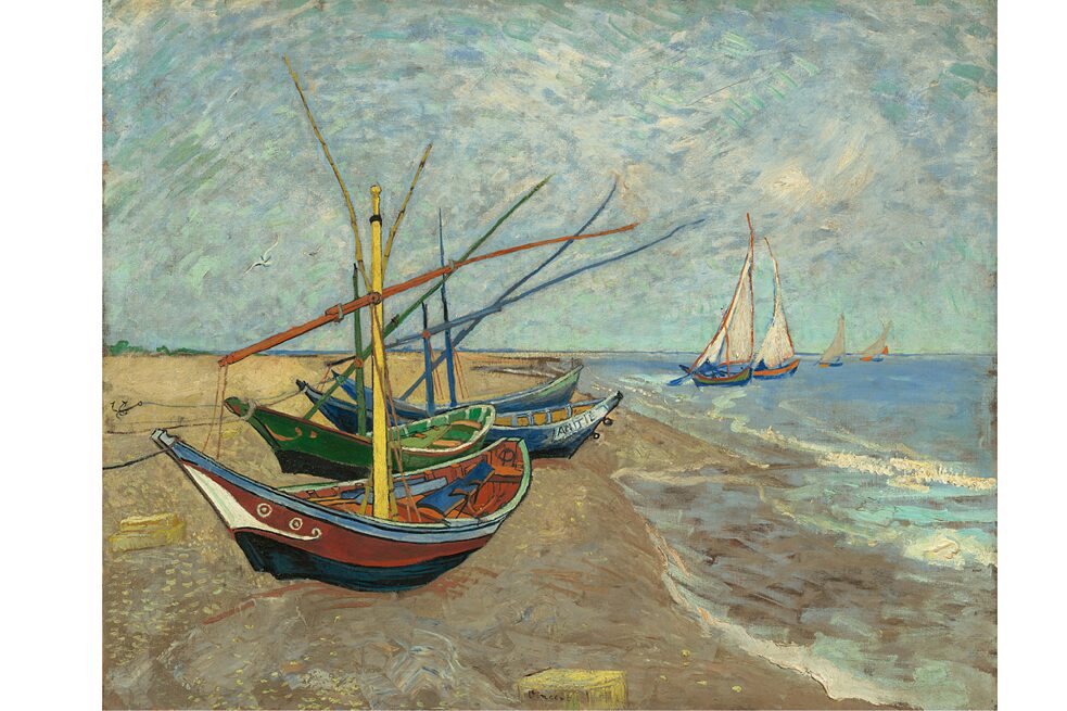 Knapp die Hälfte der ausgestellten Werke sind Gemälde von Van Gogh.