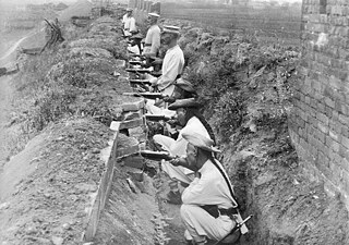 Former German colony Kiautschou: German soldiers training the Chinese military, undated, probably around 1910