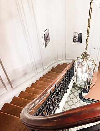 In the stairwell: Breuer House, Wellfleet, MA | Photograph by Mark Römisch