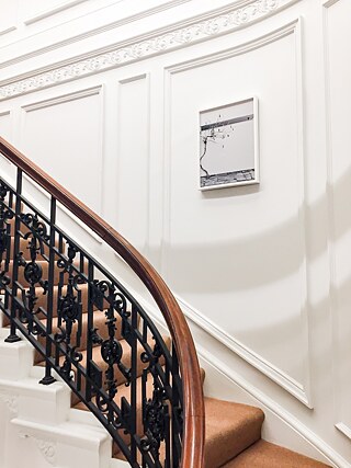 In the stairwell: Gropius House, Lincoln, MA | Photograph by Mark Römisch