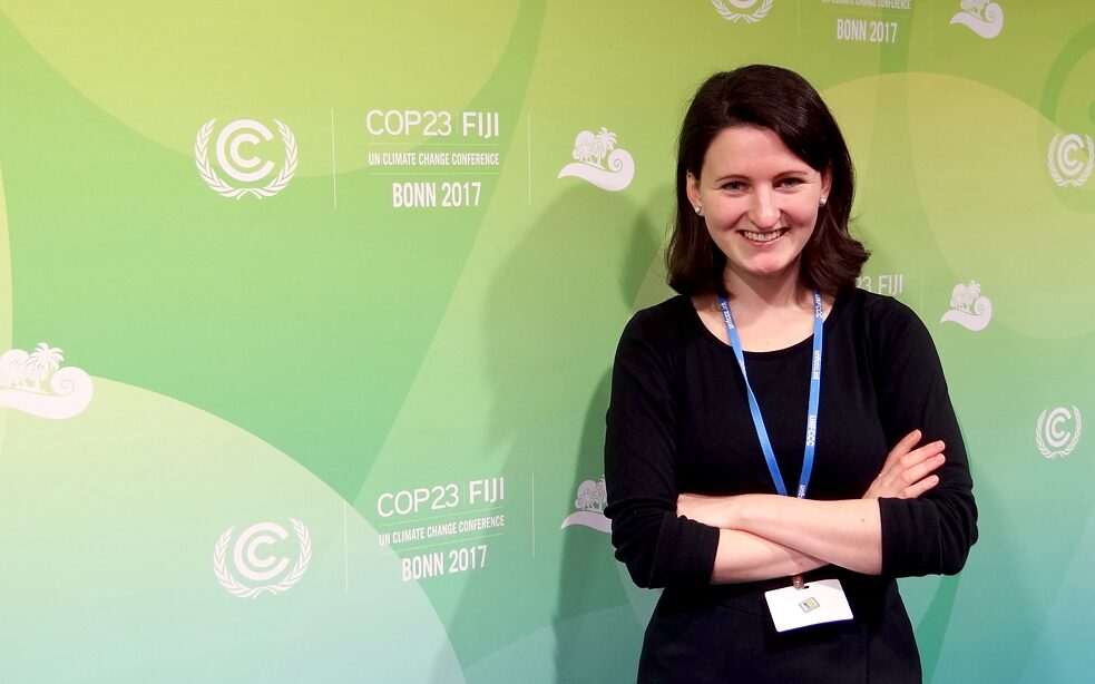 Autorka jádu Lara v listopadu 2017 na klimatickém summitu OSN v Bonnu.