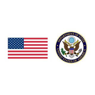 US flag and seal