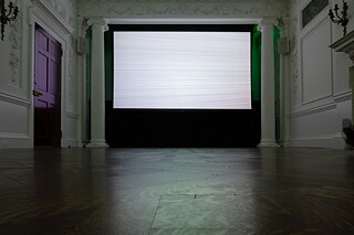 Projection screen in Grand Salon