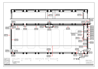 Gallery floor plan with measurements