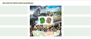 Mindmap collage © © Goethe-Institut London Effects of climate change on humans