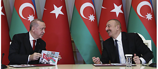 Joint news conference on December 10, 2020 after the meeting between Recep Tayyip Erdogan and Ilham Aliyev (AP photo) © Joint news conference on December 10, 2020 after the meeting between Recep Tayyip Erdogan and Ilham Aliyev © AP photo Joint news conference on December 10, 2020 after the meeting between Recep Tayyip Erdogan and Ilham Aliyev (AP photo)