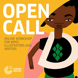 An illustration (detail) by El Boum: Open Call for a workshop for BIPOC illustrators and writers