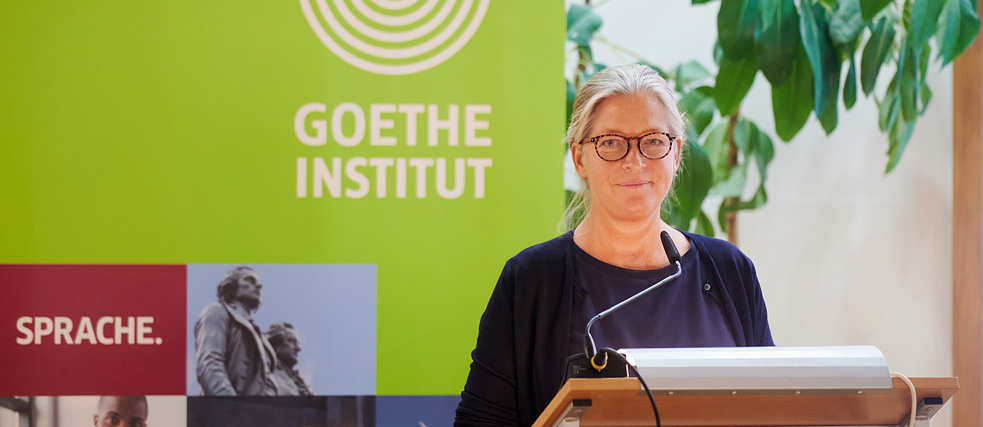 Tanja Krüger Institutsleiterin Goethe-Institut Dresden begrüßte zur Fachtagung 