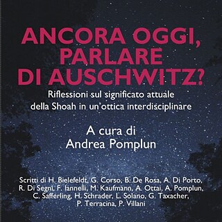 Copertina del libro “Ancora oggi, parlare di Auschwitz?” a cura di Andrea Pomplun