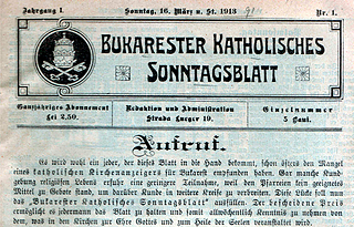 Bukarester Katholisches Sonntagsbla © Goethe-Institut Bukarest Bukarester Katholisches Sonntagsblatt