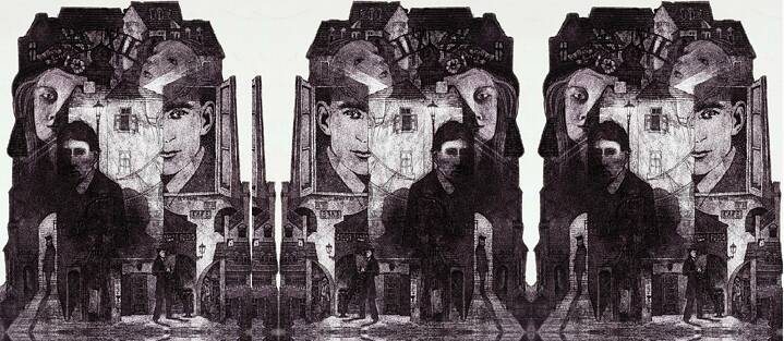 “El labirinto de Franz Kafka”, gráfica de Stanislav Jurik