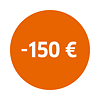 100 Euro Rabatt ©   150 Euro Rabatt