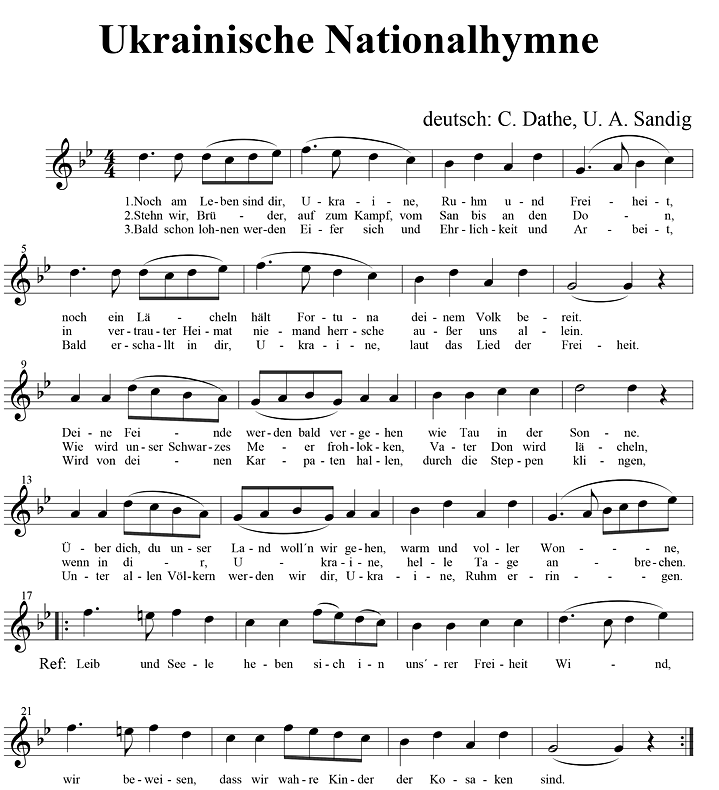 Ukrainische Hymne