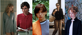 Fem stillbilleder af kvindelige hovedpersoner fra Christian Petzolds film side om side.